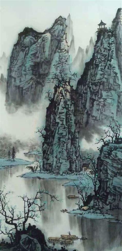 國畫 山|山水畫(中國畫的一種):起源,發展史,分類,審美特徵,